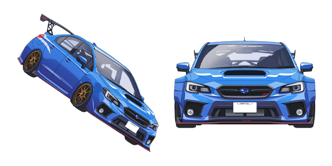 Blue Subaru WRX STI Cursor