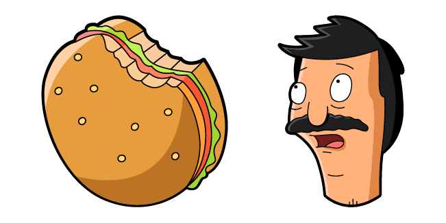 Bob's Burgers Bob Belcher & Burger Cursor