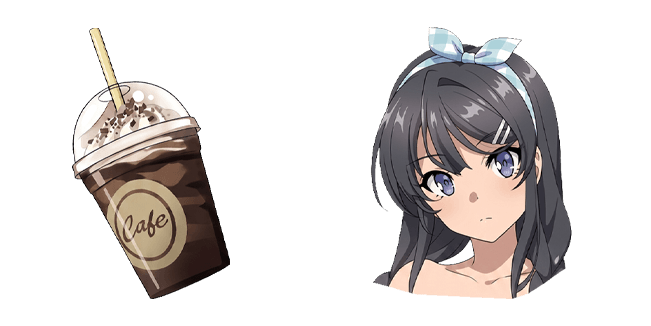 Rascal Does Not Dream Mai Sakurajima & Iced Coffee Cursor