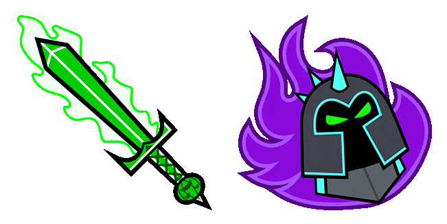 Danny Phantom Fright Knight & Soul Shredder Animated Cursor