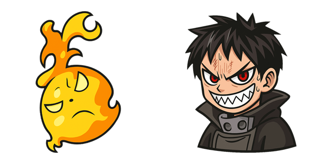 Fire Force Shinra Kusakabe & Sputter Cursor