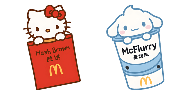 Sanrio Hash Brown & McFlurry Cute Cursor