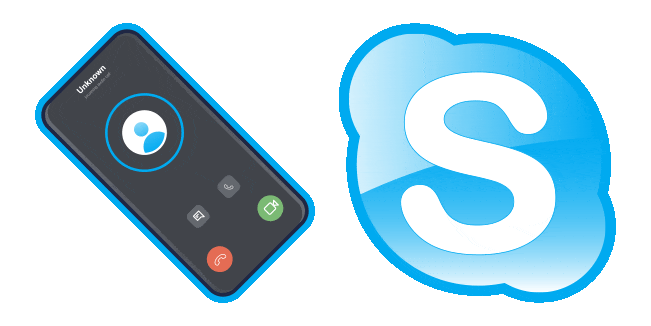 Skype Logo & Call Animated Cursor