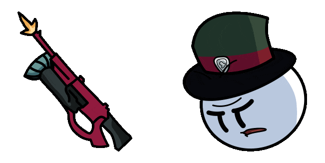 Henry Stickmin Mr. Macbeth & AR-15 Style Rifle Animated Cursor
