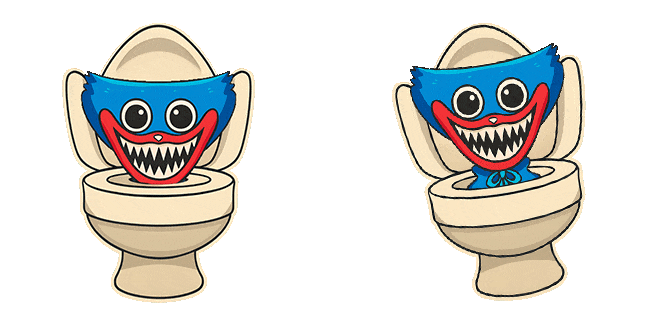 Huggy Wuggy in Toilet Animated Cursor