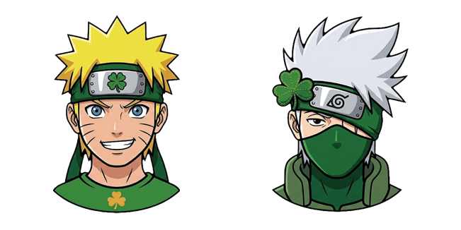 St. Patrick's Day Naruto & Kakashi Cursor