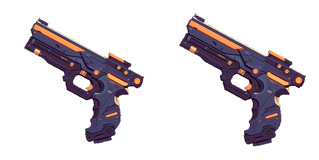 Sci-Fi Blaster Pistol Animated Cursor