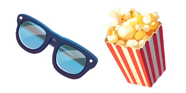 3D Glasses & Popcorn Cursor