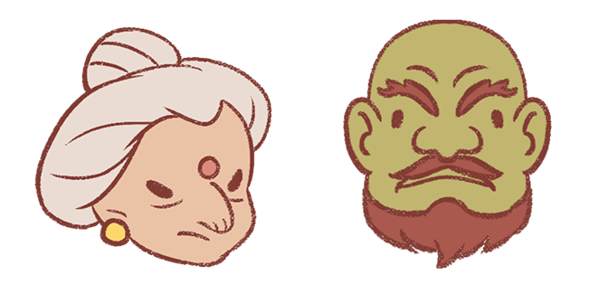 Spirited Away Zeniba & Kashira Cursor