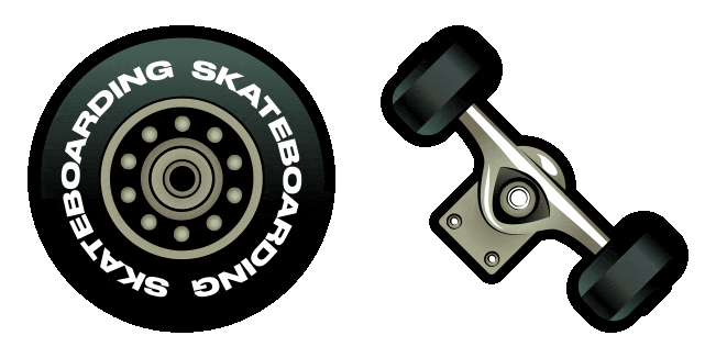 Skateboard Wheel Truck Animated Cursor