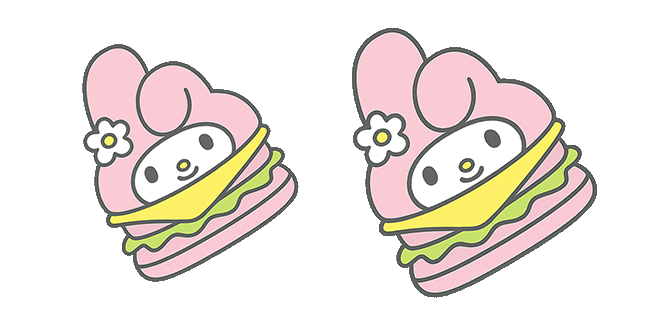 Sanrio My Melody Burger Animated Cursor