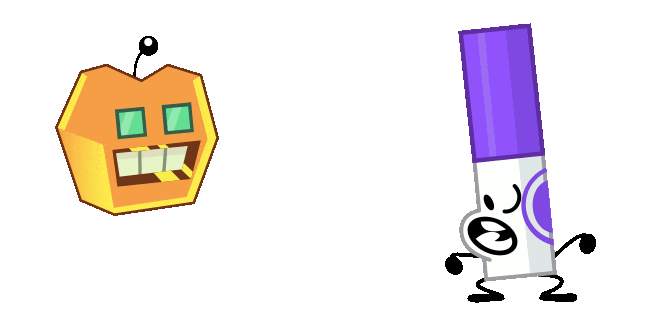 Battle for Dream Island Halloween Pumpkin 2.0 & Marker Animated Cursor