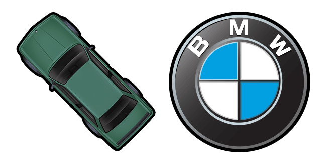 Green BMW E30 M3 Cursor