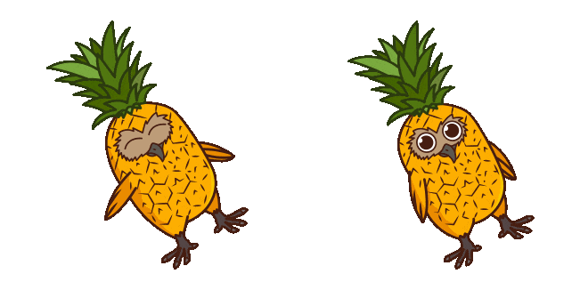 Pineapple Owl Meme Animated Cursor