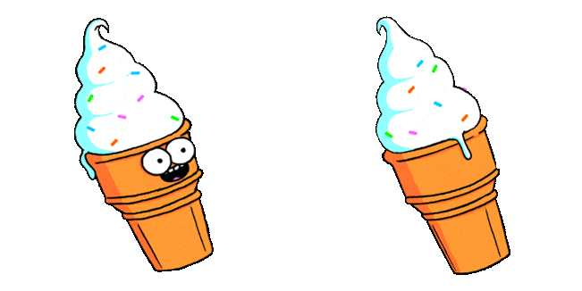 Funny Ice Cream Spinning Animated Cursor