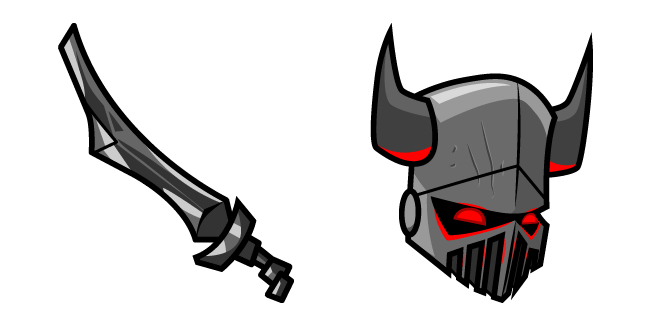 Castle Crashers Necromancer & Evil Sword Cursor