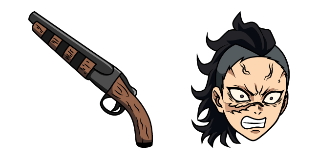 Demon Slayer Genya Shinazugawa & Gun Cursor