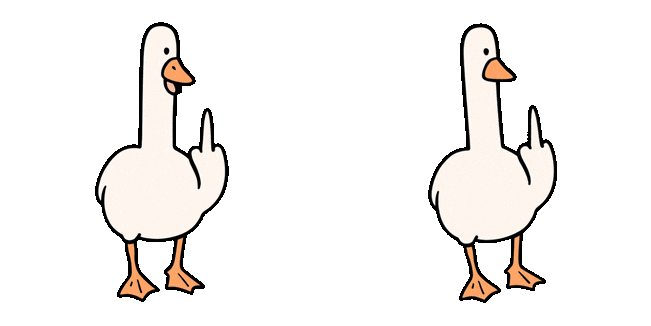 Rude Goose Animated Cursor