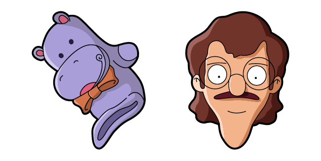 Bob's Burgers Mr. Frond & Hippo Hand Puppet Cursor