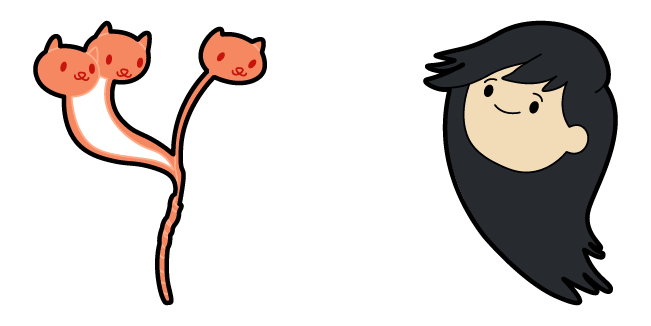 Bravest Warriors Beth Tezuka & Cat Lasettes Cursor