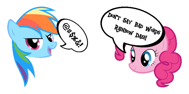 My Little Pony Don't Swear Meme Animated Cursor