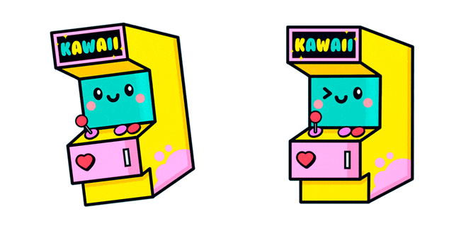 Kawaii Arcade Machine Animated Cursor