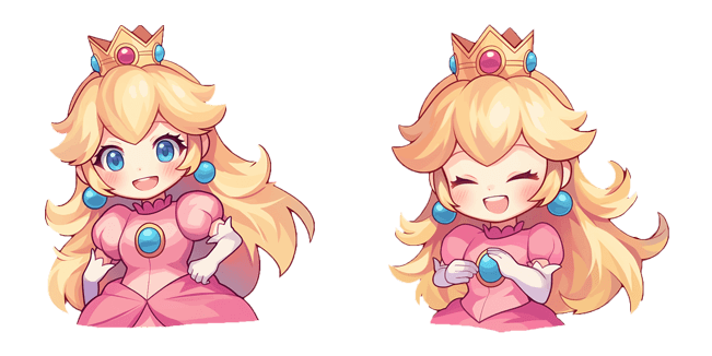 Super Mario Cute Princess Peach Cursor