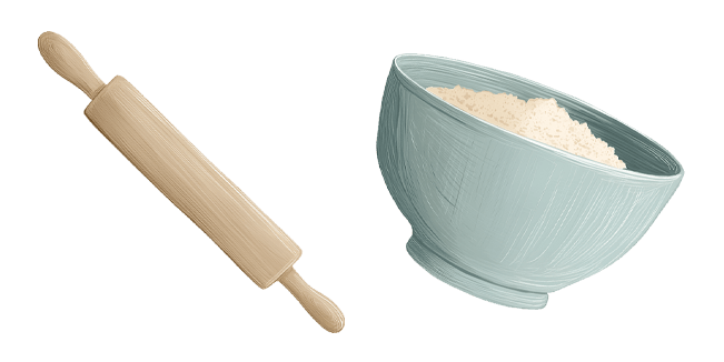 Baking Rolling Pin & Bowl Cursor