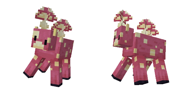 Minecraft Mooshroom Animated Cursor