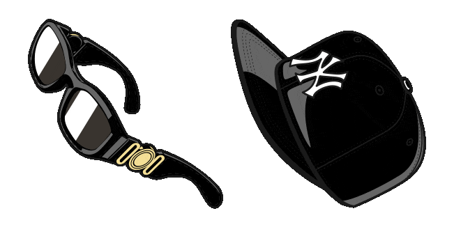 Notorious Big Glasses & NY Cap Animated Cursor