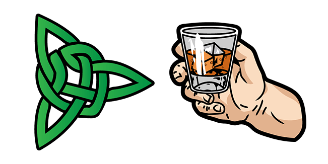 St. Patrick's Day Celtic Knot Arrow & Irish Whiskey Cursor