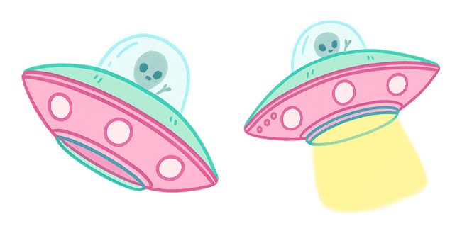 Cute UFO Alien Cursor