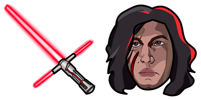 Star Wars Kylo Ren & Lightsaber Cursor