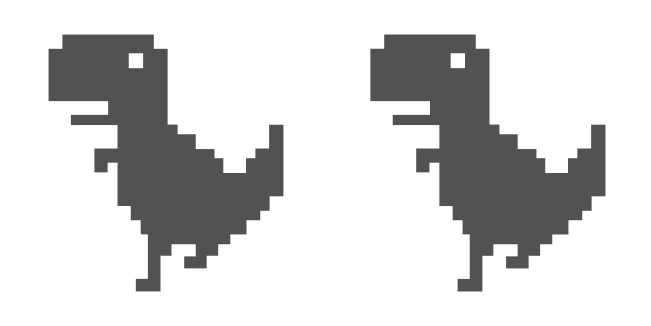 Chrome T-Rex Animated Cursor