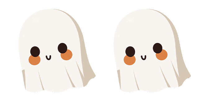 Cute Happy Ghost Animated Cursor