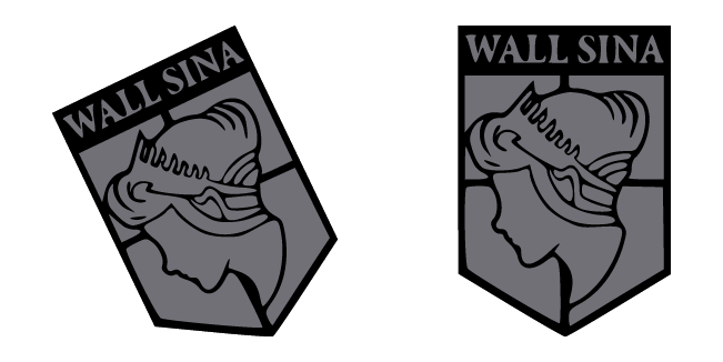 Attack on Titan Wall Sina Logo Cursor