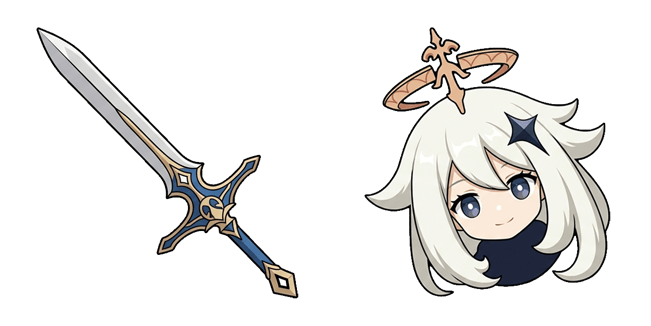 Genshin Impact Paimon & Sword Cursor