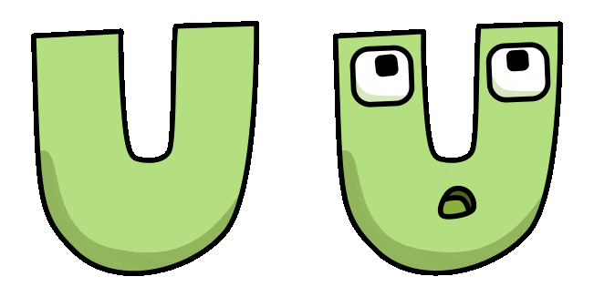 Alphabet Lore U Animated Cursor