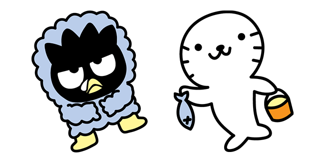 Winter Sanrio Badtz-Maru & Seal Cursor