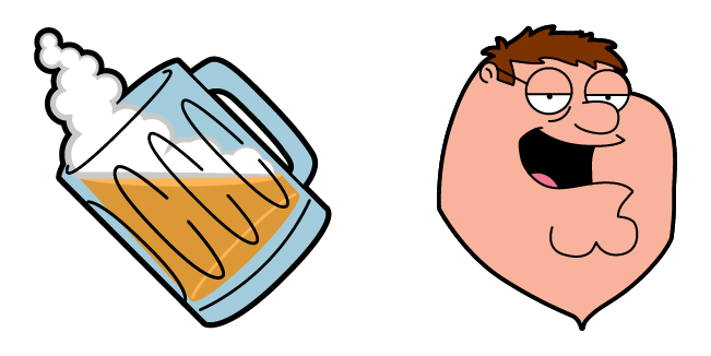 Family Guy Peter Griffin & Draught Beer Cursor