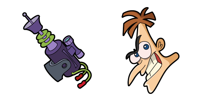 Phineas and Ferb Heinz Doofenshmirtz & Deflate-Inator Cursor