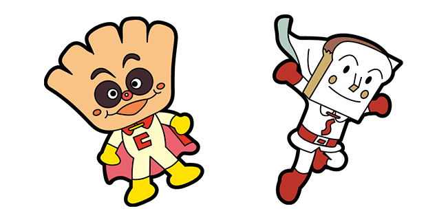 Anpanman Shokupanman & Cream Panda Cursor