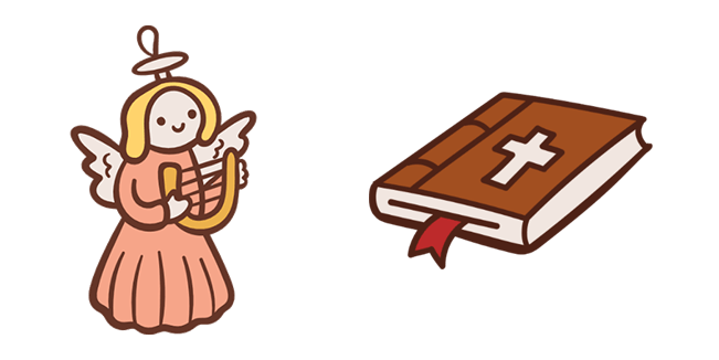 Christmas Angel & Bible Cursor