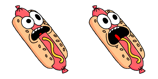 Funny Hot Dog Animated Cursor