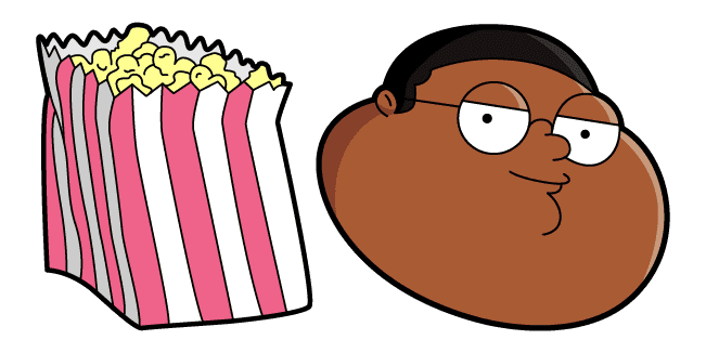 Family Guy Cleveland Brown Jr. & Popcorn Cursor