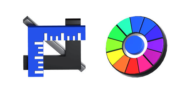 Crop Tool & Color Wheel 3D Cursor