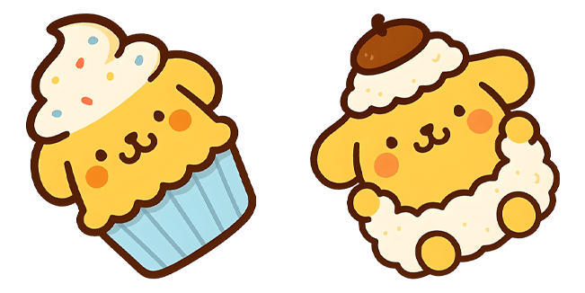 Sanrio Pompompurin Foodie Cursor