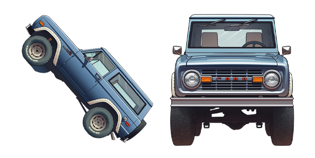 Light Blue Classic Ford Bronco Cursor