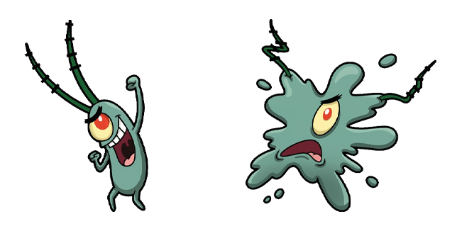 SpongeBob Plankton Laughing & Splat Cursor