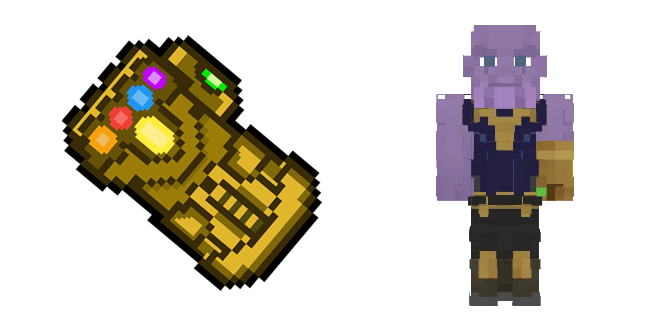 Minecraft Thanos & Infinity Gauntlet Cursor